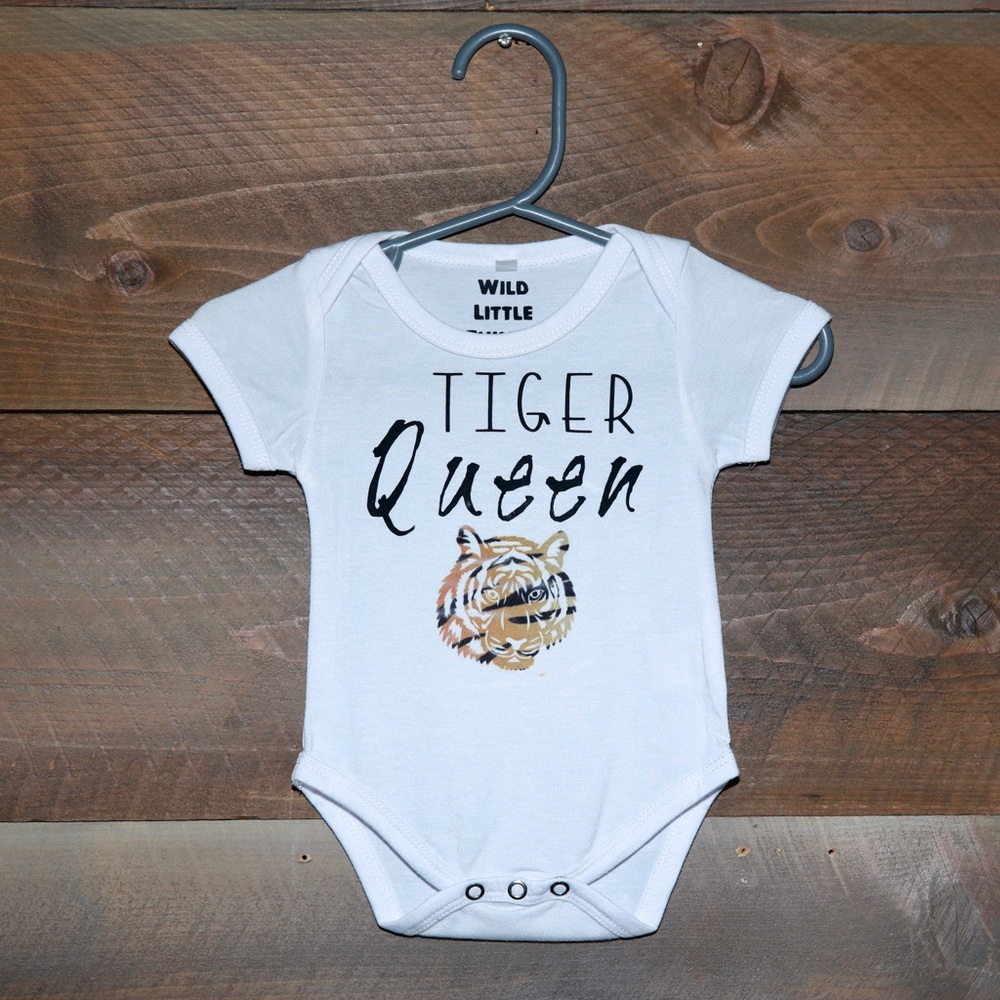 “Tiger Queen” Baby Onesie